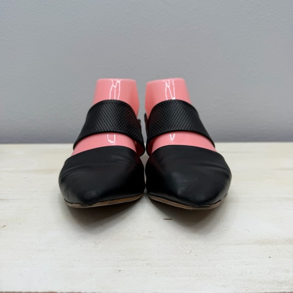 Coclico Black Leather Driggs Pointed Flats Size 36 - Picture 4 of 9